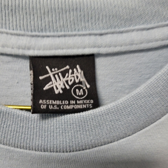 Stussy Light Blue Graphic T-Shirt - Picture 2 of 5